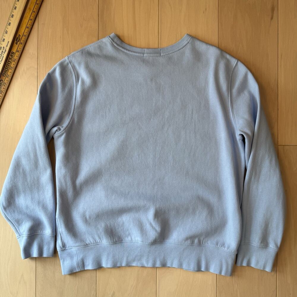 Polo Ralph Lauren Bear Sweatshirt Large Blue Cardigan Fleece - Picture 10 of 10